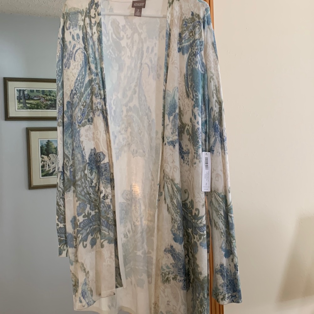 Chico’s Long-sleeved Summer-weight Cardigan, NWT